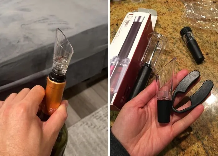 Forget Wrestling With Corkscrews! This   <a Style="Display:inline;" Href=" Https://Www.amazon.com/Gp/Product/B07mh2w7qs?th=1&linkcode=ll1&tag=bpdonkey-20&linkid=70a10ade3afc5056c7fc5b047d819e27&language=en_us&ref_=as_li_ss_tl" Target="_blank"><span Style="Font: Inherit; Color: #d74b1f;"> Air Pressure Pump Bottle Opener</Span> Lets You Pop Bottles Like A Pro 