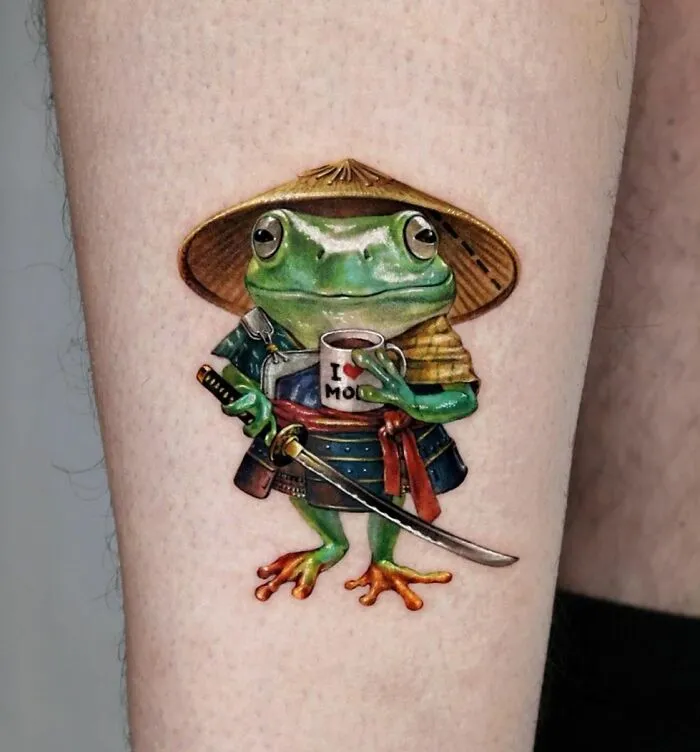 50 Adorable, Creative And Just Awesome Frog Tattoos To Send To Your Favorite Tattoo Artist