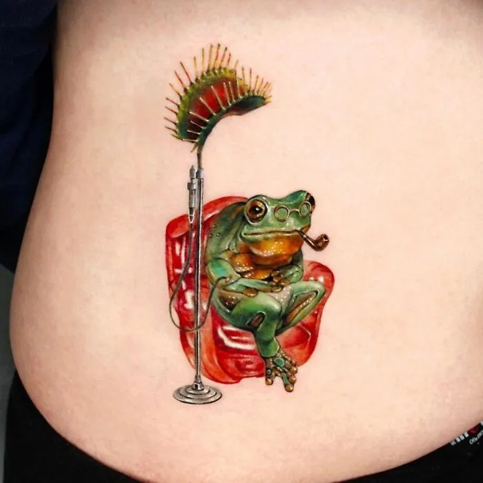 50 Adorable, Creative And Just Awesome Frog Tattoos To Send To Your Favorite Tattoo Artist