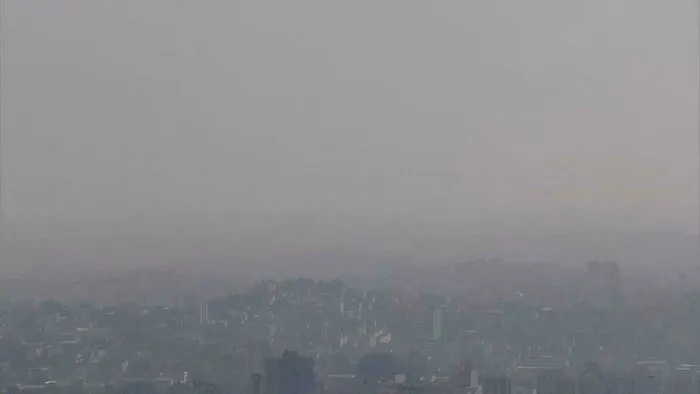 Belo Horizonte, Brazil. 151 Days Without Rain. Swallowed By Smoke Of Criminal Fires All Over Brazil