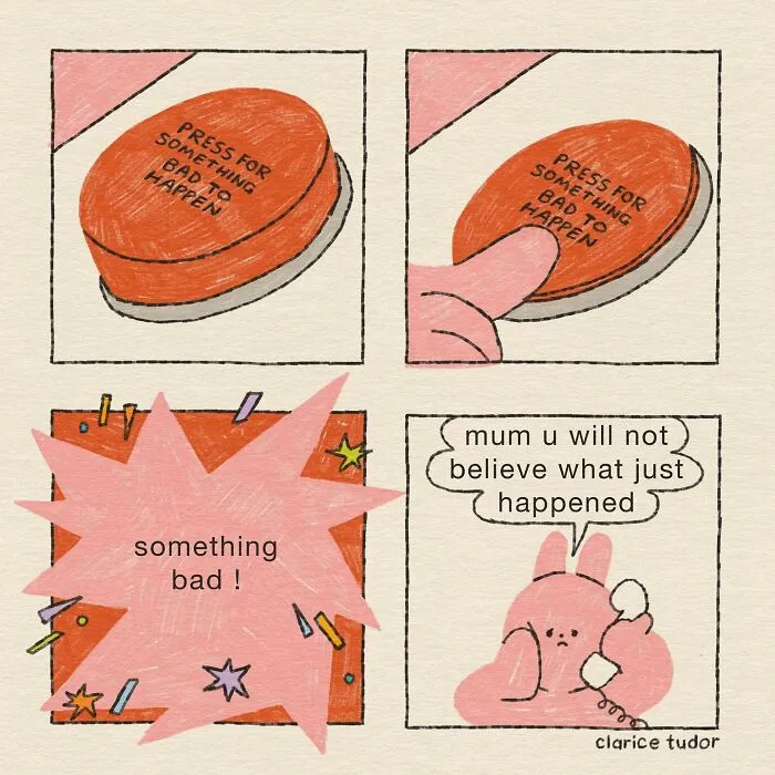 Snarky British Humor Delivered Through Sassy Pink Rabbits By Clarice Tudor (30 Pics)