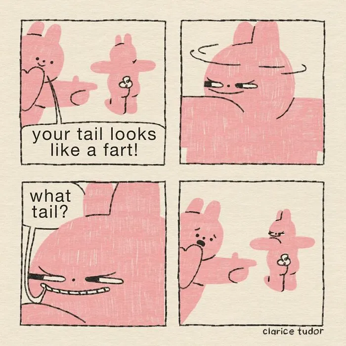Snarky British Humor Delivered Through Sassy Pink Rabbits By Clarice Tudor (30 Pics)