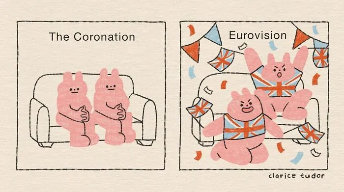 Snarky British Humor Delivered Through Sassy Pink Rabbits By Clarice Tudor (30 Pics)