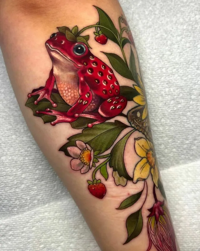 50 Adorable, Creative And Just Awesome Frog Tattoos To Send To Your Favorite Tattoo Artist