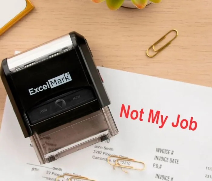 Finally, A Way To Say 'No' Without Actually Saying It! This <a Style="Display:inline;" Href="Https://Www.amazon.com/Self-Inking-Novelty-Message-Stamp-Not/Dp/B009sqqb6o?ie=utf8&th=1&linkcode=ll1&tag=bpjaguar-20&linkid=b5849d3ba07a13a6a4e9a71641162ec2&language=en_us&ref_=as_li_ss_tl" Target="_blank"><span Style="Font: Inherit; Color: #d74b1f;"> 'Not My Job' Stamp</Span> Is The Office Essential For Maintaining Your Sanity