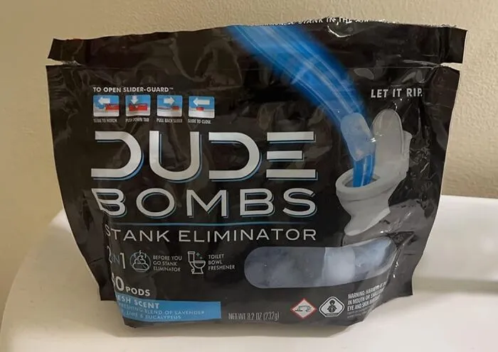 Bathroom Smelling Like A Biohazard Zone? This   <a Style="Display:inline;" Href="Https://Www.amazon.com/Bombs-Deodorizing-Toilet-Freshener-Fresh/Dp/B084w9ybw9?ie=utf8&linkcode=ll1&tag=bpgorilla-20&linkid=0400a0c100e9995a84a62dd1416def3e&language=en_us&ref_=as_li_ss_tl " Target="_blank"><span Style="Font: Inherit; Color: #d74b1f;"> Toilet Stank Eliminator</Span> Will Have Your Guests Thinking You're Hiding A Field Of Fresh Lavender In There! 