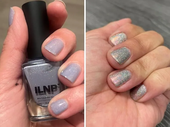 Forget Basic Manicures! This   <a Style="Display:inline;" Href="Https://Www.amazon.com/Ilnp-1up-Holographic-Resistant-Non-Toxic/Dp/B016ncm07o?ie=utf8&linkcode=ll1&tag=bpgorilla-20&linkid=6a1dc6f7756ba795dfdb8b818e668a20&language=en_us&ref_=as_li_ss_tl " Target="_blank"><span Style="Font: Inherit; Color: #d74b1f;"> Holographic Nail Polish</Span> Will Have Your Nails Looking Like A Disco Party On Your Fingertips