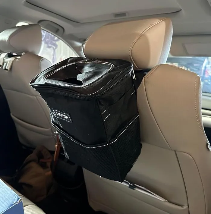 Road Trip Snacks, Receipts, And Random Wrappers? No Problem! This   <a Style="Display:inline;" Href="Https://Www.amazon.com/Hotor-Car-Trash-Storage-Pockets/Dp/B07vgrvksn?ie=utf8&th=1&linkcode=ll1&tag=bpgorilla-20&linkid=e8293ce248951a2ffb7207a7d5c4555c&language=en_us&ref_=as_li_ss_tl " Target="_blank"><span Style="Font: Inherit; Color: #d74b1f;"> Car Trash Can</Span> Keeps Your Car Tidy And Organized, Even On The Messiest Adventures