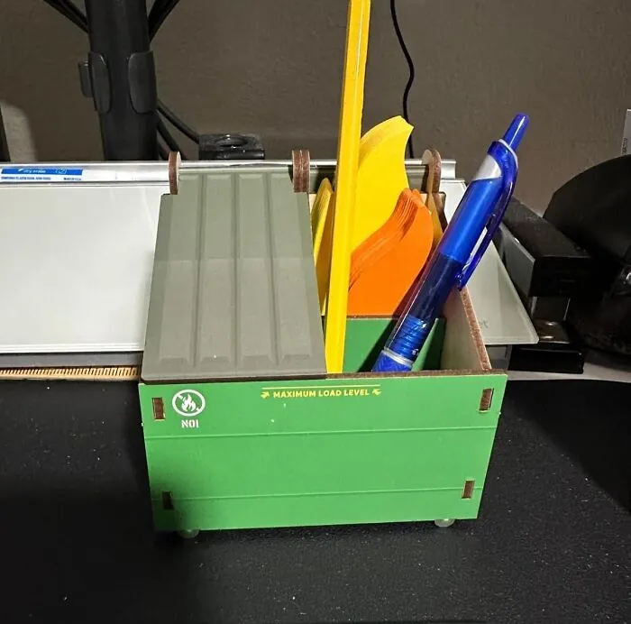 Finally, A Pencil Holder That Perfectly Captures The Chaos Of Adulting. This   <a Style="Display:inline;" Href="Https://Www.amazon.com/Genuine-Fred-Dumpster-Assorted-5280917/Dp/B08vn8vtqq?ie=utf8&th=1&linkcode=ll1&tag=bpgorilla-20&linkid=3958237ecdde79c65c051486d60014db&language=en_us&ref_=as_li_ss_tl " Target="_blank"><span Style="Font: Inherit; Color: #d74b1f;"> Dumpster Fire Desk Caddy</Span> Is Both Hilarious And Functional