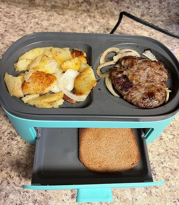 Breakfast Is About To Get A Sunny-Side-Up Upgrade!  This   <a Style="Display:inline;" Href="Https://Www.amazon.com/Greenlife-Breakfast-Nonstick-Griddles-Pancakes/Dp/B0b72469gj?ie=utf8&th=1&linkcode=ll1&tag=bpgorilla-20&linkid=49f39d492aaae675f31b268f3d64239f&language=en_us&ref_=as_li_ss_tl " Target="_blank"><span Style="Font: Inherit; Color: #d74b1f;"> Ceramic Nonstick Dual Griddle</Span> Will Have Your Eggs (And Pancakes, And Bacon...) Cooked To Perfection In No Time