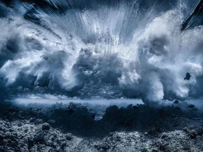Underwater Symphony Of Waves By  Alexej Sachov