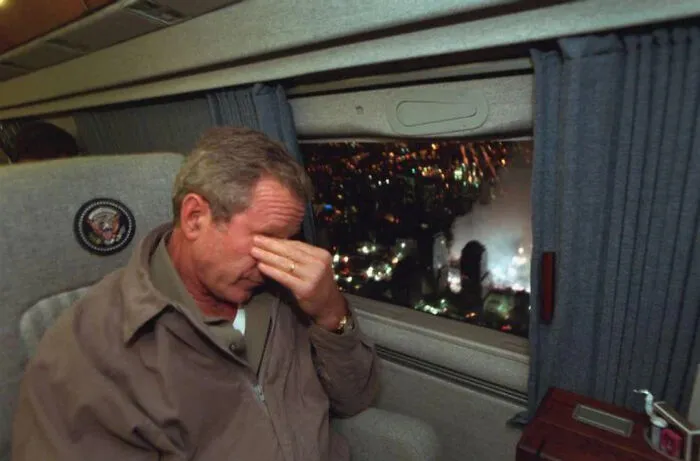 George Bush Flying Over 9/11