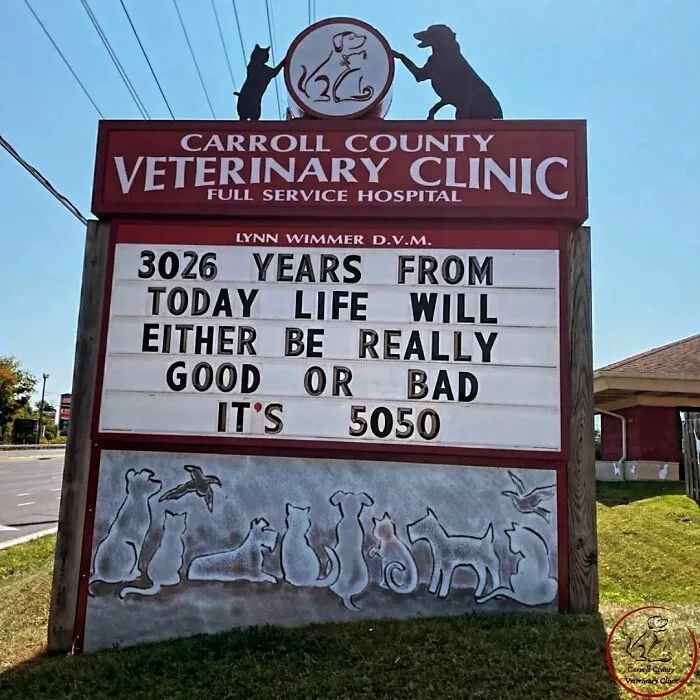 No Fleas, Just Jokes: 40 Signs That Had Tails Wagging (New Pics)