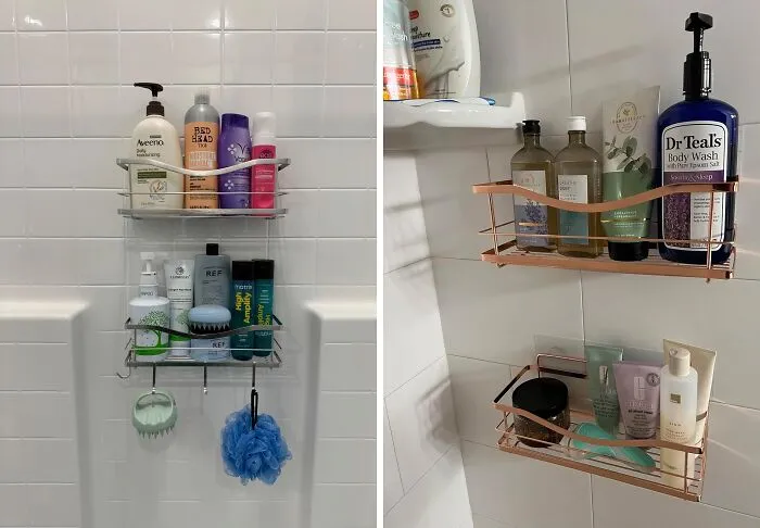 Shampoo Bottles Staging A Coup In Your Shower? Restore Order With This   <a Style="Display:inline;" Href="Https://Www.amazon.com/Dp/B0828dg895?ascsubtag=7725525%2c6%2c52%2cd%2c0%2c0%2c0%2c900%3a2%3b974%3a3%3b1125%3a1%3b1338%3a1%2c0%2c0%2c0%2cboredpanda&aa_adgroupid=wyrd_69b6015c22ddb0f_2&aa_campaignid=wyrd_1dfec9c7dc6870d_2&maas=maas_adg_api_588252359193945430_static_9_218&aa_creativeid=wyrd_02ef2ea5ba38077_2&btn_ref=srctok-A0e60ffd201d6173&th=1&linkcode=ll1&tag=bpfish-20&linkid=40f79e5732e588fca4f8ea81eee9bf8d&language=en_us&ref_=as_li_ss_tl" Target="_blank"><span Style="Font: Inherit; Color: #d74b1f;"> Shower Organizer Shelves</Span> And Keep Your Toiletries In Line! 