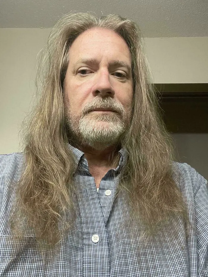 Thought About An Old Guy With Long Hair.  Please Be Nice