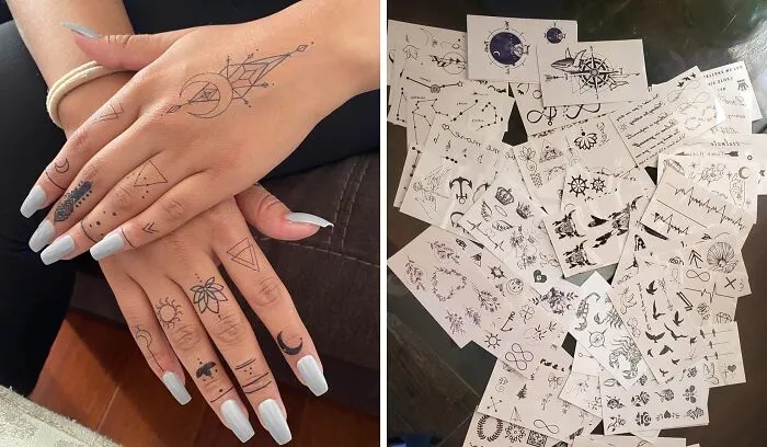 Commitment Issues? These <a Style="Display:inline;" Href="Https://Www.amazon.com/Yazhiji-Tiny-Waterproof-Temporary-Tattoos/Dp/B081zxtnm5?keywords=arsy%2btattoes&qid=1636309975&sr=8-37&th=1&linkcode=ll1&tag=bplemur-20&linkid=fa39ff30a9cb78b78ae2229533523728&language=en_us&ref_=as_li_ss_tl" Target="_blank"><span Style="Font: Inherit; Color: #d74b1f;"> Tiny Waterproof Temporary Tattoos</Span> Let You Express Yourself Without The Forever Regret