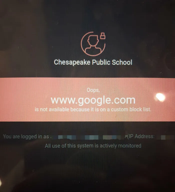 My School Blocked Google