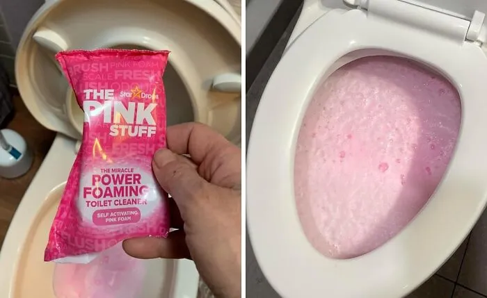 Half The Fun Of <span Style="Font: Inherit; Color: #d74b1f;"> The Pink Stuff Power Foam</Span> Is Watching It Bubble Up. The Clean Toilet Is Just A Bonus