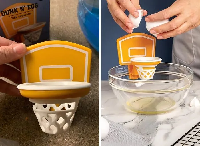 Yolk Separation Anxiety? Not Anymore! This <a Style="Display:inline;" Href="Https://Www.amazon.com/Separator-Ototo-Kitchen-Basketball-Accessories/Dp/B0c6mzyrfg?crid=1tz619ciu3r5b&dib=eyj2ijoimsj9.yfaialdkgebrc_hmeodkak4xlwl3xkpkp8kupadzx-Zchurfe0oxqtztj6wtfk03r5jzzqa0mnhlh2sfnx_jsg1i1z_qohbtxyphkkgkols8-Sc2afvyvmxsbouwxofuke7e0u5t1u2ncqli12rqs7rycaxnyws3s-Cfaymticce10vtkl13coxcjbwj8z3vouvhsah-Tevzl_nl_zefcfph0_zqnlif8zxmdblxrenhyp_6rdzg8bpvmqnzrudchrzfu9_adr4qpbzw5llo8ryfvbqm0qb2ba4xnl0wovg.0wuu6h7u3vw132x9y0ier1sjt8nfbpffwi0c4el2hqo&dib_tag=se&keywords=coolest+kitchen+items&qid=1727178933&sprefix=coolest+kitchen+item%2caps%2c218&sr=8-60&linkcode=ll1&tag=bpant-20&linkid=c47450f09ae7d2ee9aa9cc2334f4d3c4&language=en_us&ref_=as_li_ss_tl" Target="_blank"><span Style="Font: Inherit; Color: #d74b1f;"> Dunk N' Egg</Span> Makes Separating Yolks A Slam Dunk