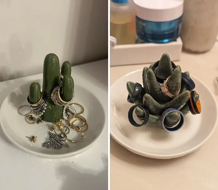 This Adorable <a Style="Display:inline;" Href="Https://Www.amazon.com/Home-Smile-Ceramic-Christmas-Birthday/Dp/B0982vznz6?crid=2oatszqlxsvv2&dib=eyj2ijoimsj9.bxw-Rivao-Xe8qtfsdezylhop_2lbqsmip8kw_5golc17mfkc75h9jsnivmzpfsoyb62obhp0rlzcjetrucc1iac77l5ua9fnmozn_onkgb54qk-A0nuyokycn493s3mnx_0upb_giad5jjjgftlwcffyjfsqhg1g6pkxshswdvibmgi5ofnnrzjufctwyndvguiwprdkuvqcsb6tf2nvkfsdfc38rniq87wn6ongfnsveeew0etssrcuo6lr88zhpaqsowj3ipavvn7pshxvusi6neebplmkz5iaaxp4hk.xoylmz476taiokuqi56yrxktyi4zx4bcczdpgi8kgek&dib_tag=se&keywords=jewelry%2bholder%2bnovelty&qid=1727261975&sprefix=jewelry%2bholder%2bnovelty%2caps%2c195&sr=8-5&th=1&linkcode=ll1&tag=bparmadillo-20&linkid=5d2b865134c01e4bb5aad053e5247875&language=en_us&ref_=as_li_ss_tl" Target="_blank"><span Style="Font: Inherit; Color: #d74b1f;"> Ceramic Aloe Ring Holder</Span> Is The Perfect Way To Add A Touch Of Desert Chic To Your Vanity. Your Rings Will Finally Have A Home That's As Stylish As They Are!