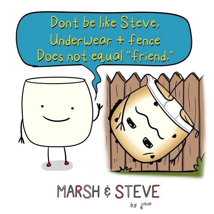 My 10 One-Panel Comics Featuring Two Marshmallows