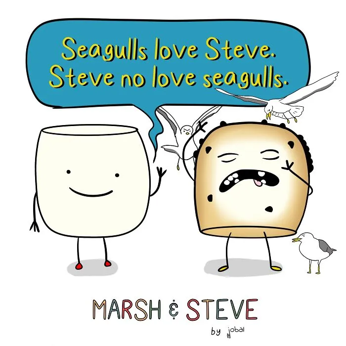 My 10 One-Panel Comics Featuring Two Marshmallows