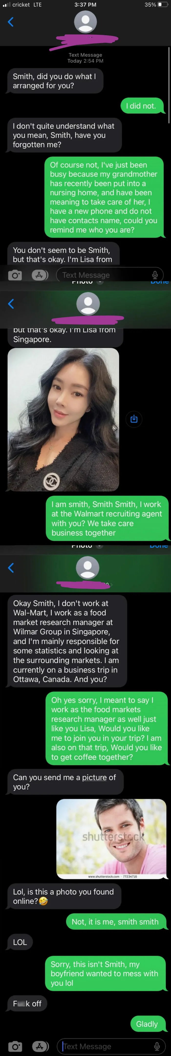 Girlfriend Got A Random Number And It Made My Day