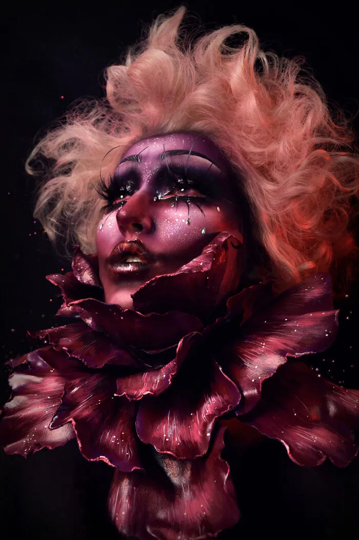 I Transformed My Loved Ones Into Flower-Inspired Characters Using Makeup (9 Pics)