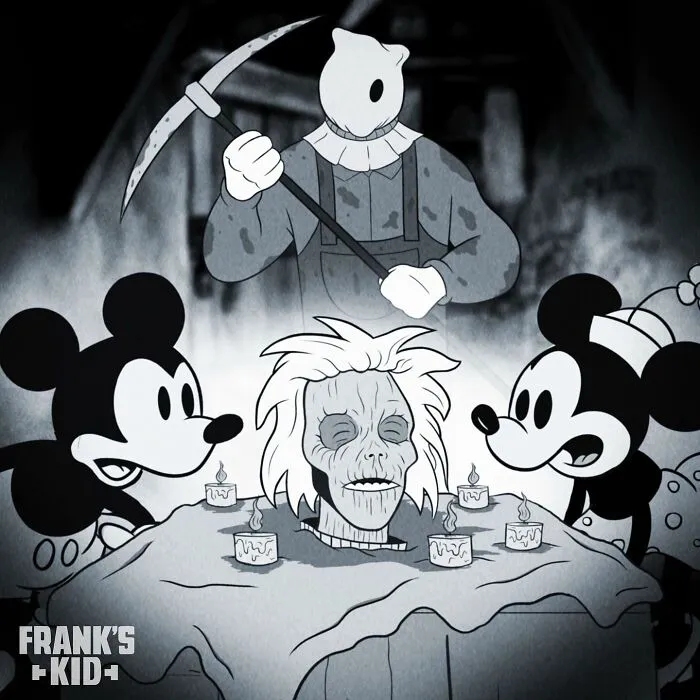 Artist Imagines Iconic Horror Characters In Classic Disney’s Mickey Mouse (20 New Pics)