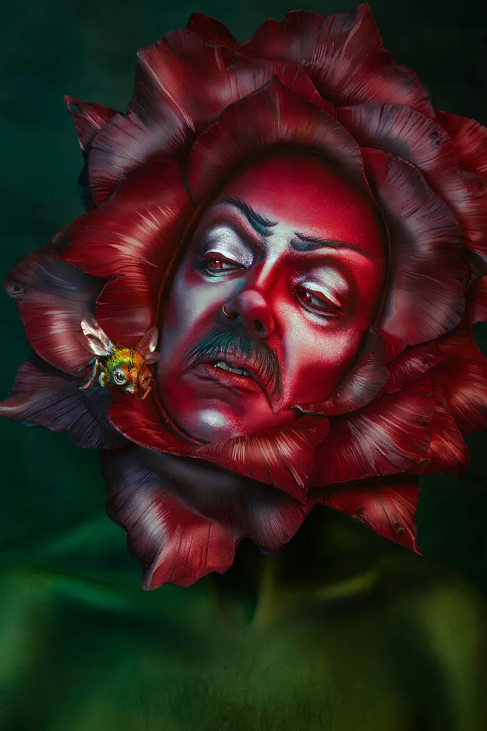 I Transformed My Loved Ones Into Flower-Inspired Characters Using Makeup (9 Pics)