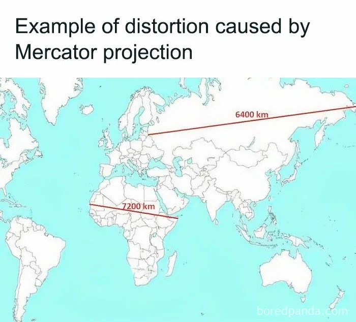 30 Interesting Facts About The World Represented In Unconventional Maps