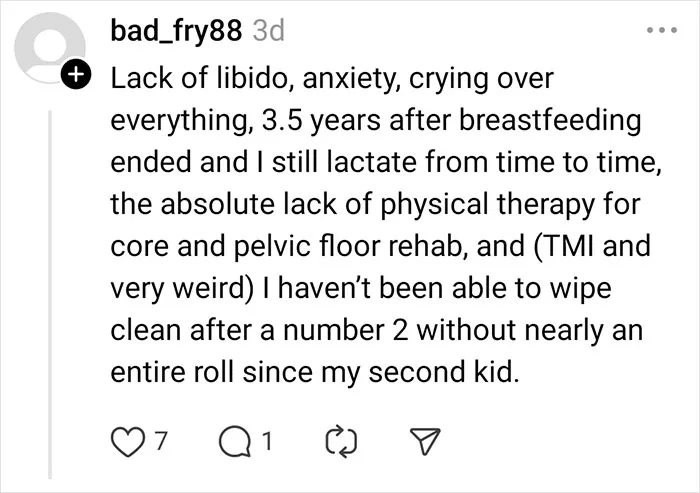 30 Women Joined This Thread To List The Unexpected Side Effects That Came After Giving Birth