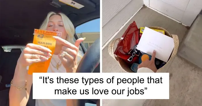 "You Made His Day": People Praise Woman Who Apologized To Mailman With A Surprise Basket