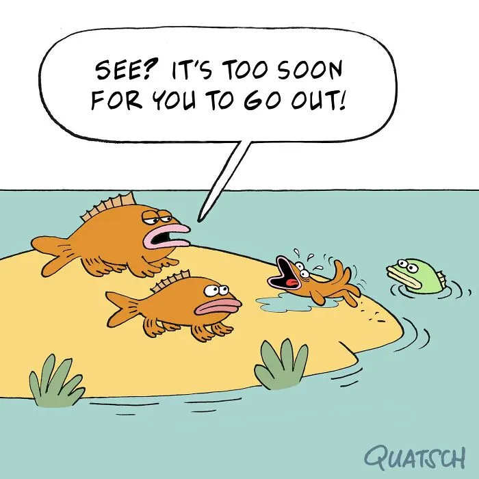20 Absurd And Witty Comics Depicting Ridiculous Situations By Quatsch (New Pics)