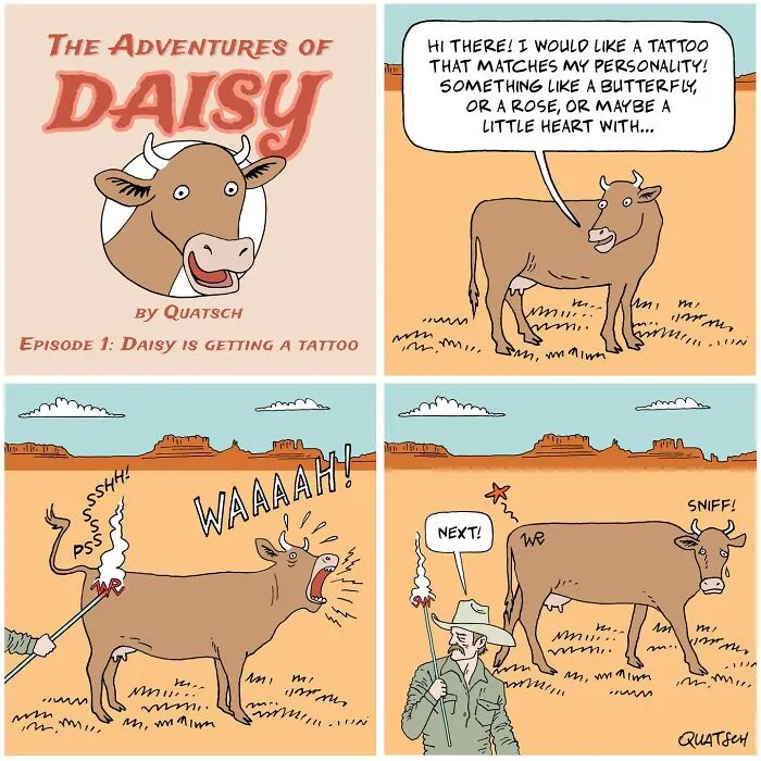 20 Absurd And Witty Comics Depicting Ridiculous Situations By Quatsch (New Pics)