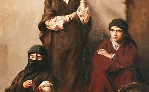01 Painting By Orientalist Artists, Amelia Goddard's The Orange Sellers,  With Footnotes, #96
