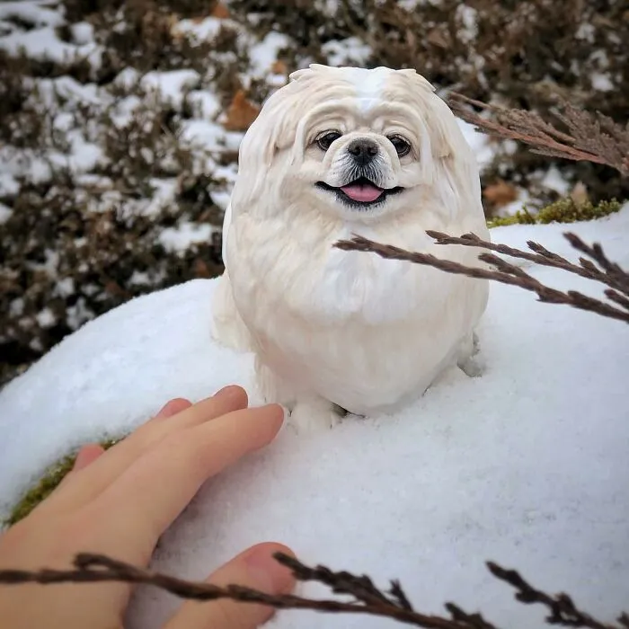 20 Of This Artist’s Hyperrealistic Pet Sculptures That Will Make You Want One Of Your Own