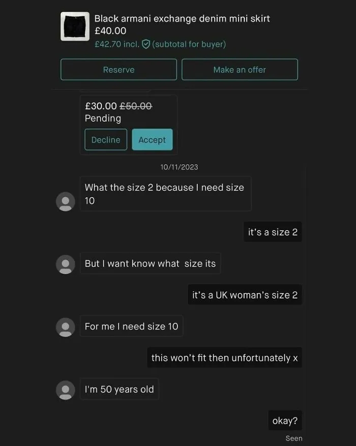 40 Times People Had The Weirdest Convos When Buying Or Selling Online (New Pics)