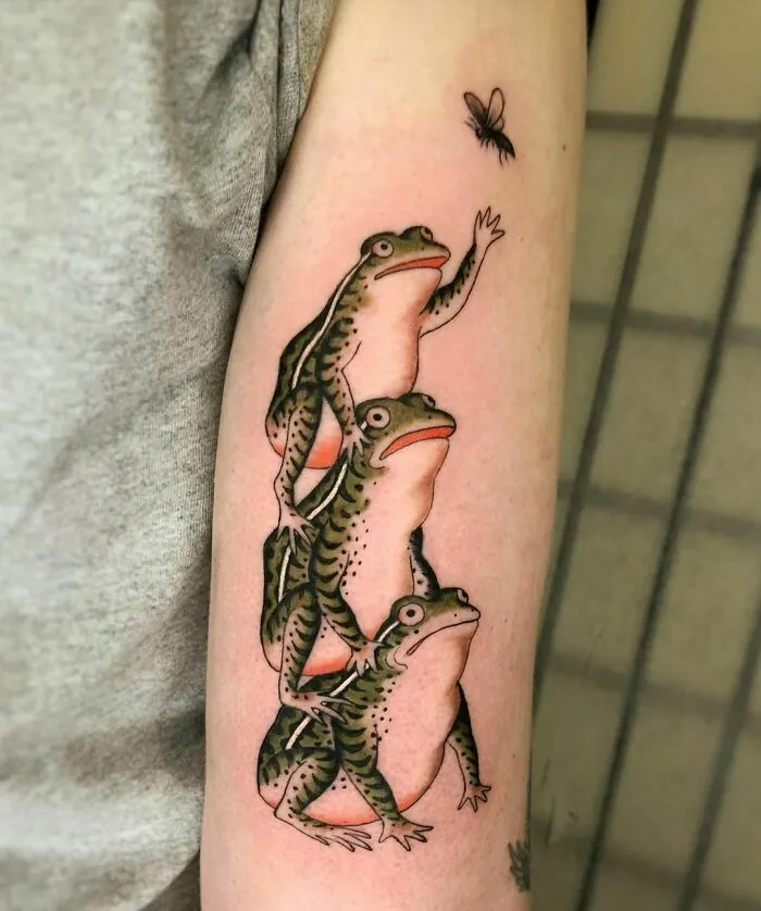 50 Adorable, Creative And Just Awesome Frog Tattoos To Send To Your Favorite Tattoo Artist
