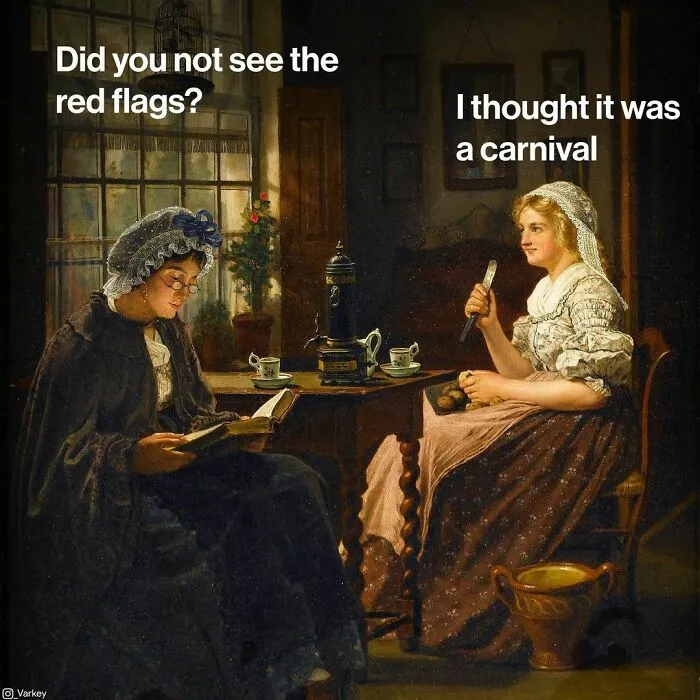 30 Relatable Memes That Combine Classical Art With Situations From Modern Life