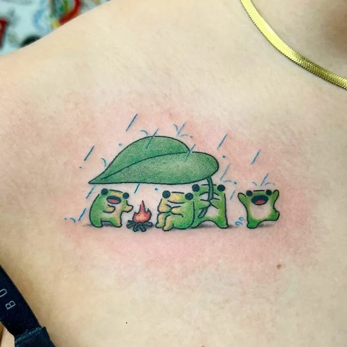 50 Adorable, Creative And Just Awesome Frog Tattoos To Send To Your Favorite Tattoo Artist