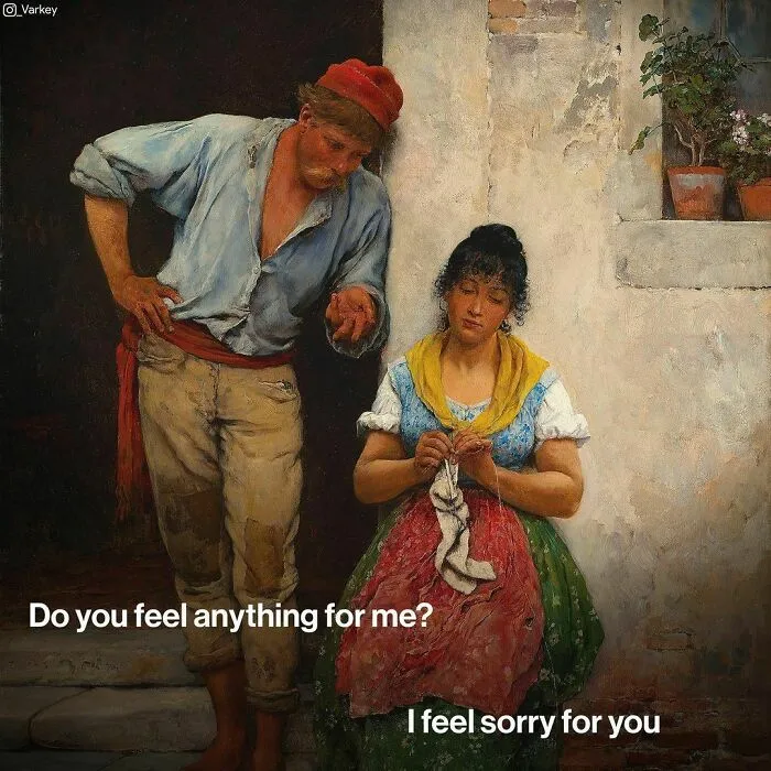 30 Relatable Memes That Combine Classical Art With Situations From Modern Life