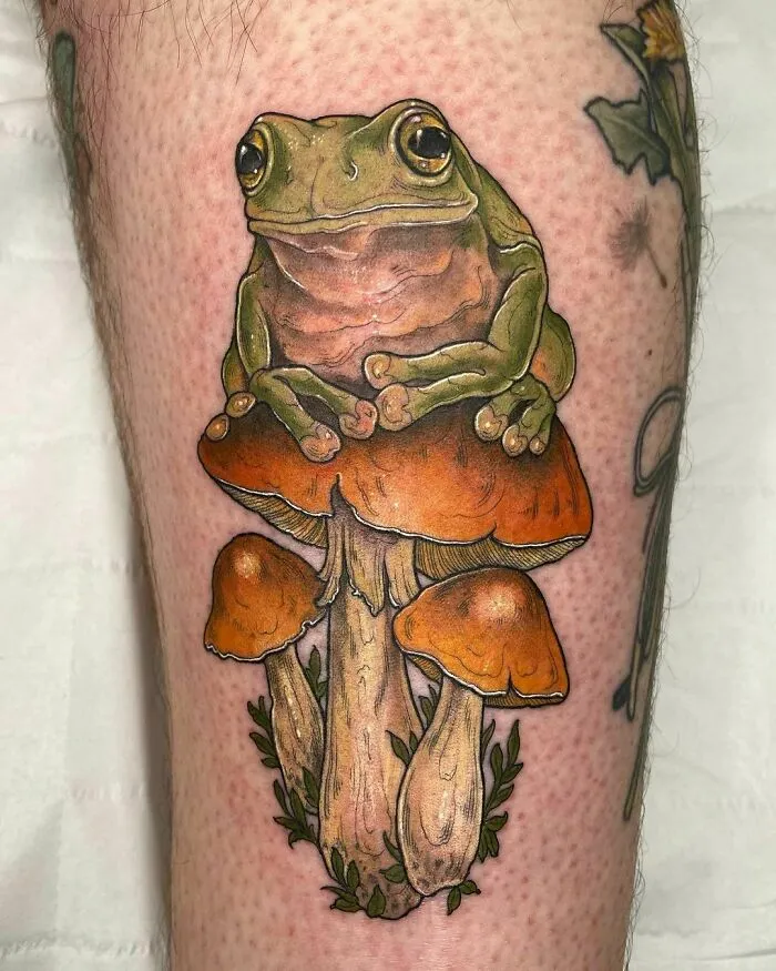 50 Adorable, Creative And Just Awesome Frog Tattoos To Send To Your Favorite Tattoo Artist