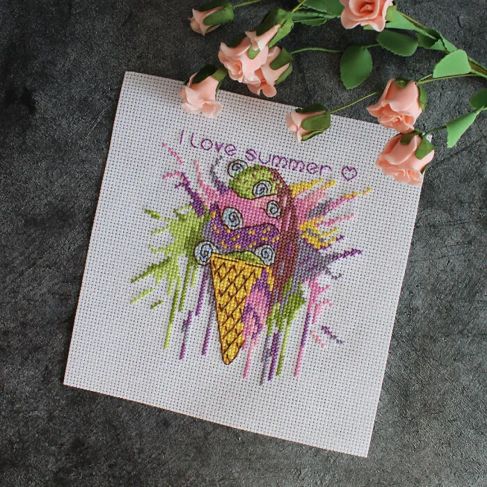 My Cross Stitch Watercolor Patterns (8 Pics)