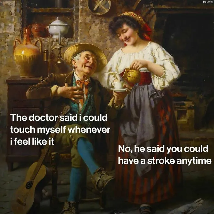 30 Relatable Memes That Combine Classical Art With Situations From Modern Life