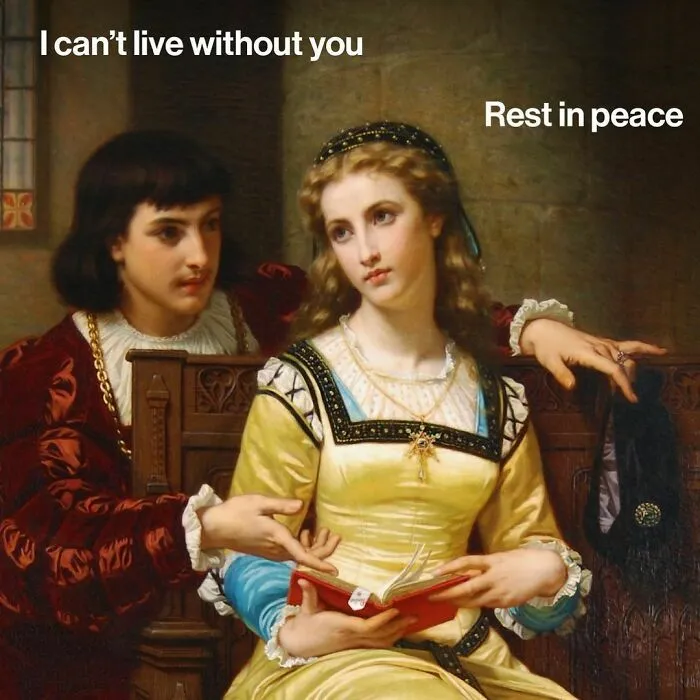 30 Relatable Memes That Combine Classical Art With Situations From Modern Life