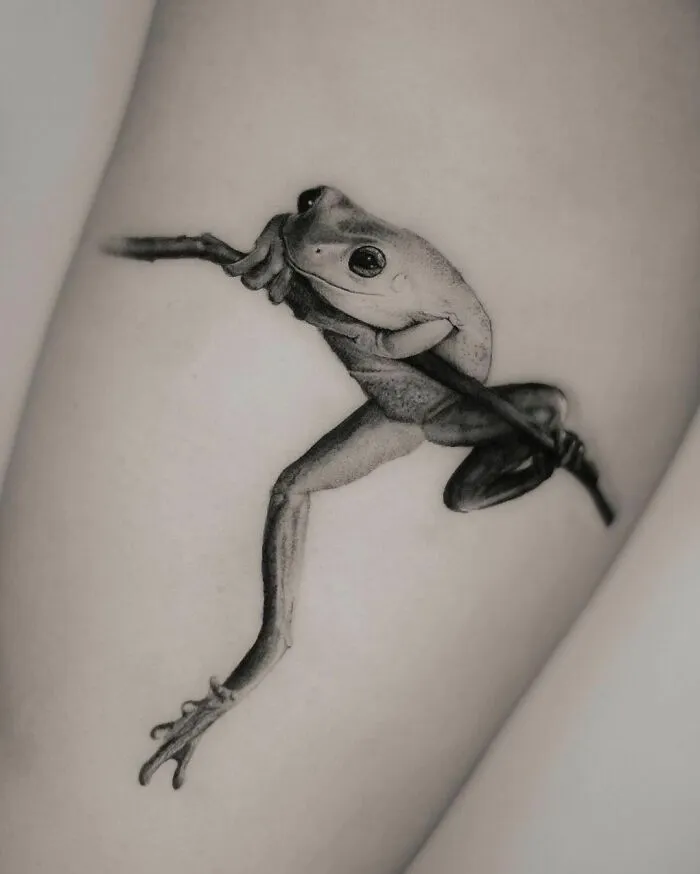 50 Adorable, Creative And Just Awesome Frog Tattoos To Send To Your Favorite Tattoo Artist