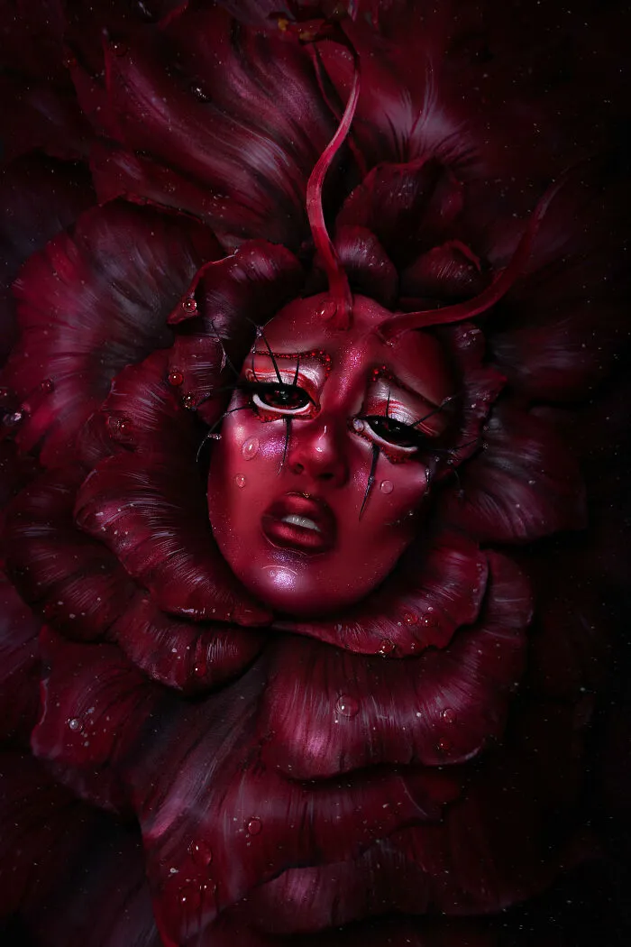 I Transformed My Loved Ones Into Flower-Inspired Characters Using Makeup (9 Pics)