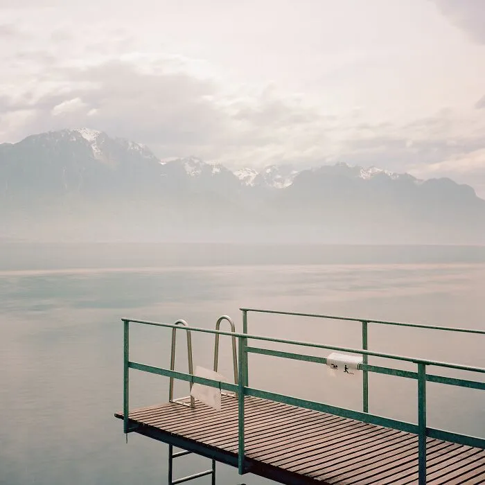 Swiss Lake Recollection - The Pier By Renzo Cicillini, Switzerland