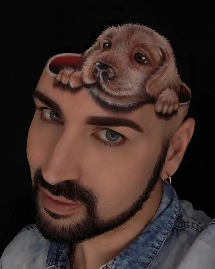 Luca Luce’s Mind-Bending 3D Makeup Art (25 Pics)